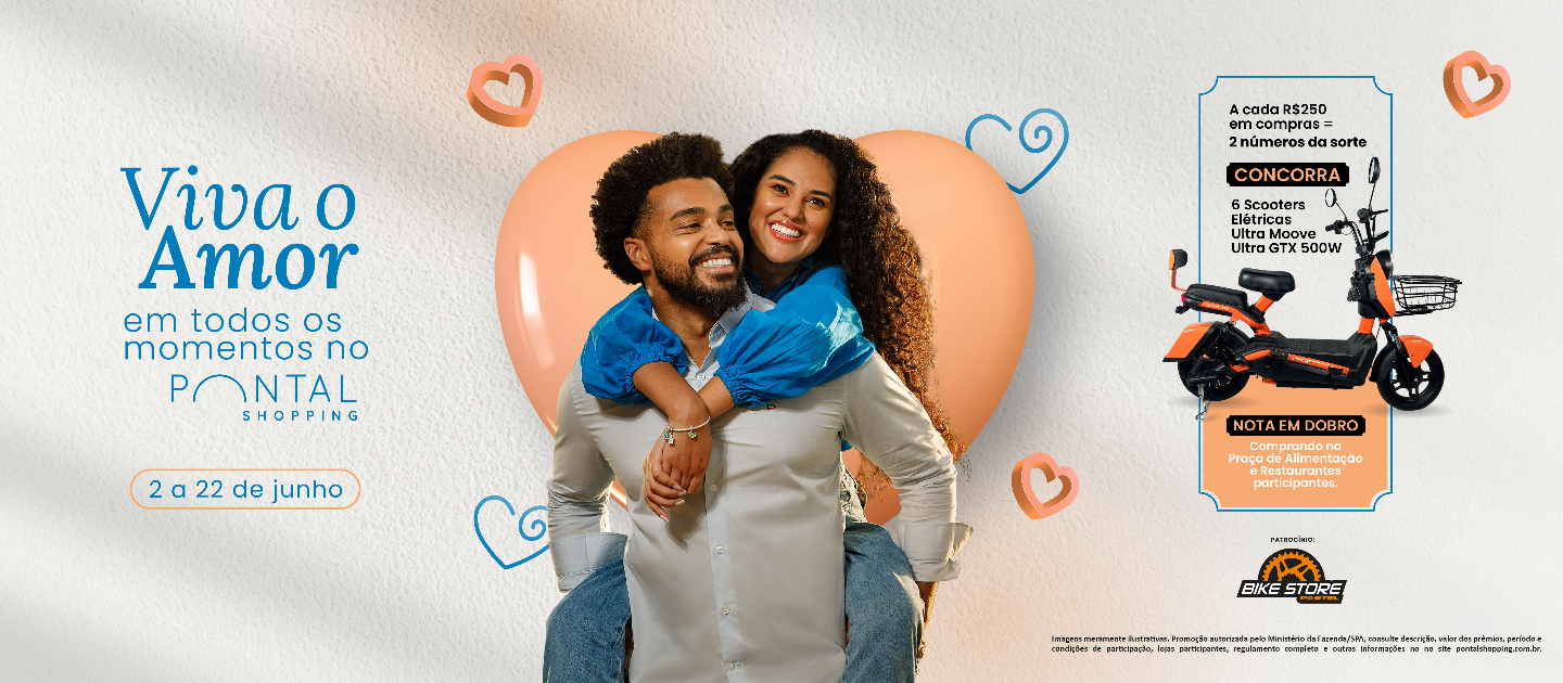 Viva o amor em todos os momento no Pontal